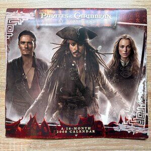 Disney Pirates of the Caribbean POTC 2008 Calendar Johnny Depp Orlando Bloom